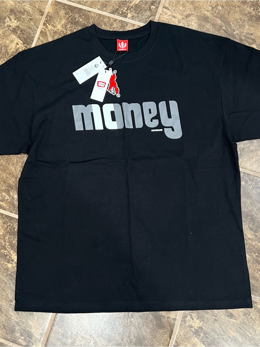 Ice Cream BBC Money SS Tee Black Size XL NWT Pharrell Billionaire Boys Club